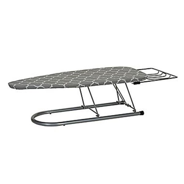 Makeithappen Silver Steel Top Tabletop Ironing Board with Iron Rest MA308850